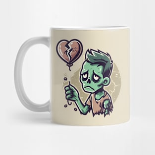 Sad Zombie and Balloon Mug